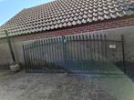 Poort aluminium 2 delen 4 meter doorgang compleet, Tuin en Terras, Tuinhekken en Hekwerk, Ophalen, Gebruikt, Aluminium, Spijlenhekwerk