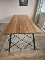 Steigerhouten Eettafel - Hout van Hein, Huis en Inrichting, Tafels | Eettafels, Ophalen, Gebruikt, Metaal, 50 tot 100 cm