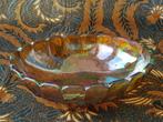 Mooie oude schaal uit Engeland van Carnival glas 31 cm., Antiek en Kunst, Antiek | Glas en Kristal, Ophalen of Verzenden