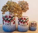 Oude franse voorraadpotten - Café, Pâtes en Poivre., Ophalen of Verzenden