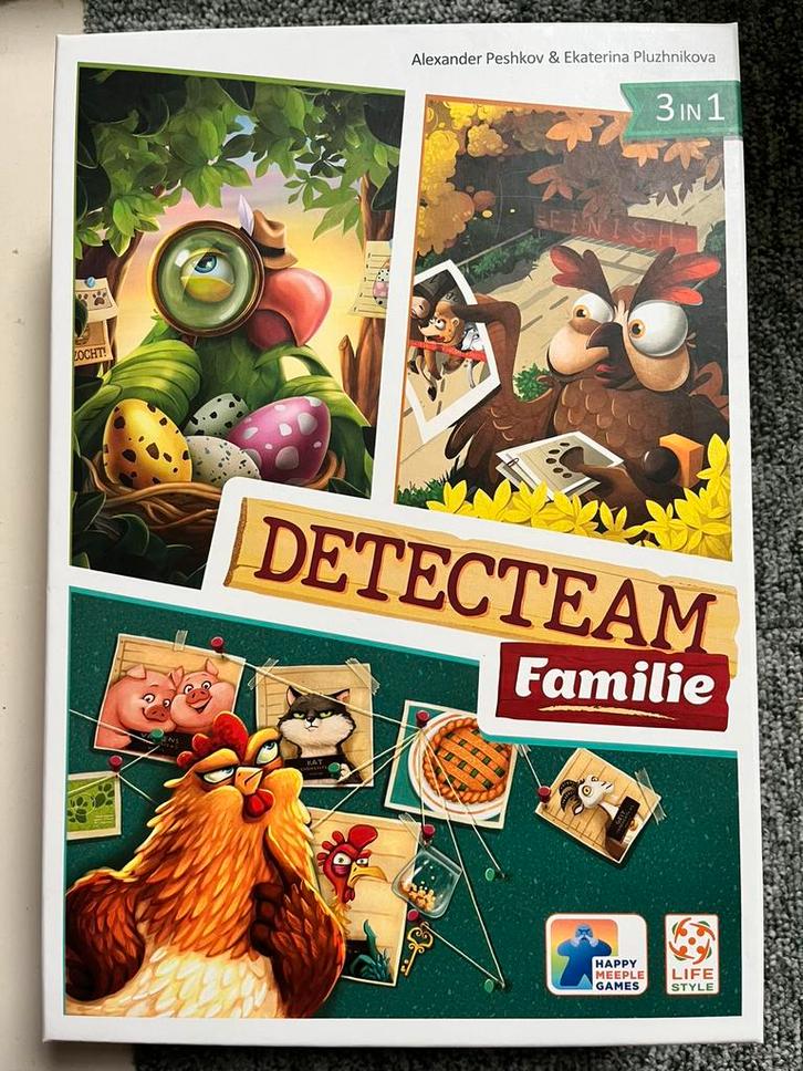 Detecteam familie. Speur en zoek spel voor kinderen, Hobby en Vrije tijd, Gezelschapsspellen | Bordspellen, Zo goed als nieuw