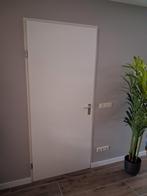 Opdekdeur 210,5x88 wit linksdraaiend, Ophalen, Gebruikt, 80 tot 100 cm, Binnendeur