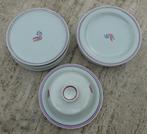 Royal Goedewaagen 5 Dessert Bordjes + Botervloot + 5 Gebak, Antiek en Kunst, Antiek | Servies los, Ophalen of Verzenden