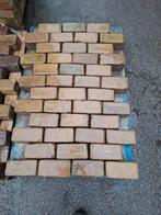 Oude gebakken keiformaat geel/brons 45m2, Tuin en Terras, Tegels en Klinkers, Ophalen, Gebruikt, Keramiek, Klinkers