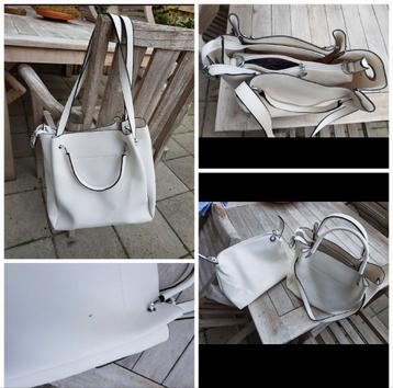 Witte schouder/hand tas. Wit. 2 in 1 beschikbaar voor biedingen
