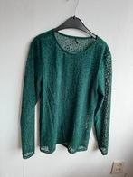Jadegroene flock top panterprint mt M, Kleding | Dames, Tops, Maat 38/40 (M), Only, Ophalen of Verzenden, Lange mouw