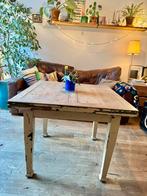 Mooie vintage eiken tafel uit Londen - uitschuifbaar, Huis en Inrichting, Gebruikt, 150 tot 200 cm, Vier personen, Eikenhout