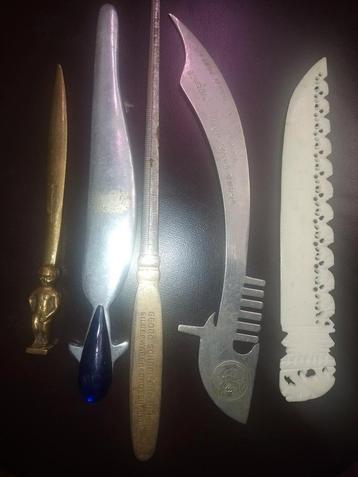 5 briefopeners. beschikbaar voor biedingen