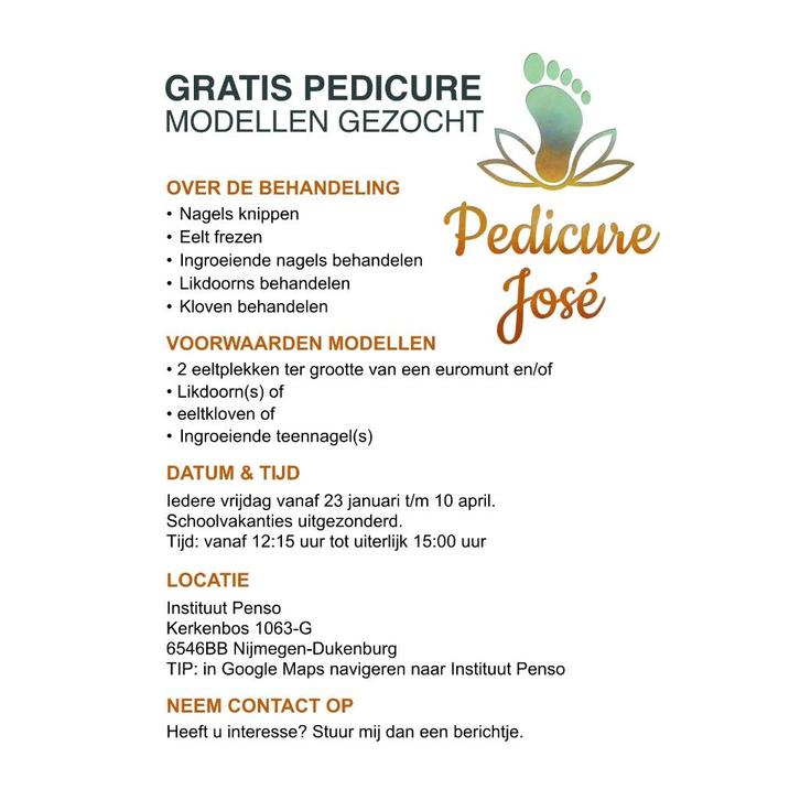 GRATIS PEDICURE BEHANDELING, Diensten en Vakmensen, Schoonheidsspecialisten | Pedicure, Voetverzorging