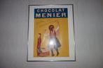 Reclameplaat Chocolat Menier passe partout, Ophalen of Verzenden, Zo goed als nieuw, Reclamebord