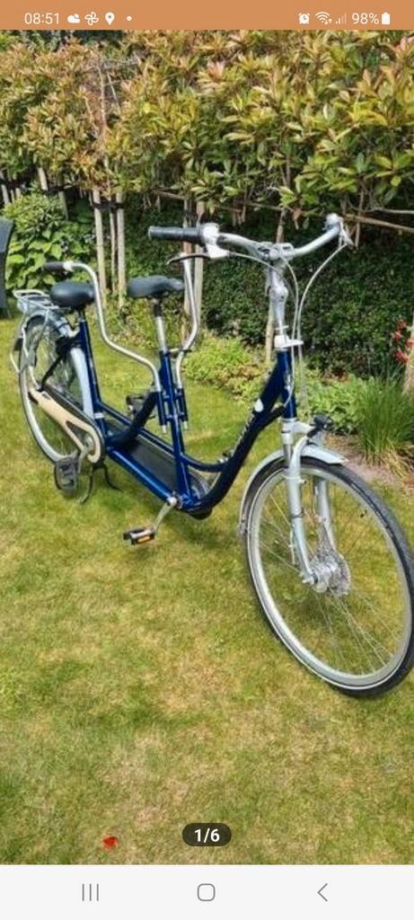 Sparta Double X Tandem - Goede Staat!, Fietsen en Brommers, Fietsen | Tandems, Gebruikt, Vering, Ophalen