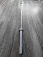 Halterstang 50mm chroom geborsteld (205cm), Sport en Fitness, Fitnessmaterialen, Ophalen of Verzenden, Gebruikt, Benen, Halterstangen