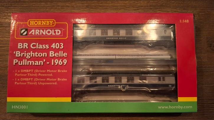 Arnold BR class 403 Brighton Belle Pullman 1969, Hobby en Vrije tijd, Modeltreinen | N-Spoor, Gebruikt, Locomotief, Gelijkstroom