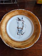 Oud wandbord  met paardenhoofd, Ophalen of Verzenden