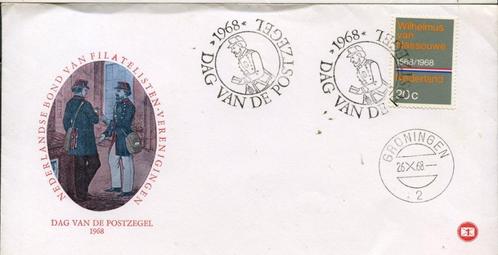 Nederland 1968 536 E91  Dag van de Postzegel Postbodes, Postzegels en Munten, Brieven en Enveloppen | Nederland, Envelop, Ophalen of Verzenden