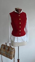 Pauw gilet harris tweed rood 36, Kleding | Dames, Verzenden, Pauw, Zo goed als nieuw, Jasje