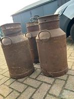 3 karakteristieke melkbussen, Tuin en Terras, Tuinwanddecoratie, Ophalen, Zo goed als nieuw