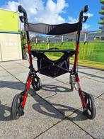 Rollator kleur rood., Ophalen, Opvouwbaar, Gebruikt