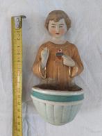 Antiek wijwaterbakje porselein kindje Jezus, Ophalen