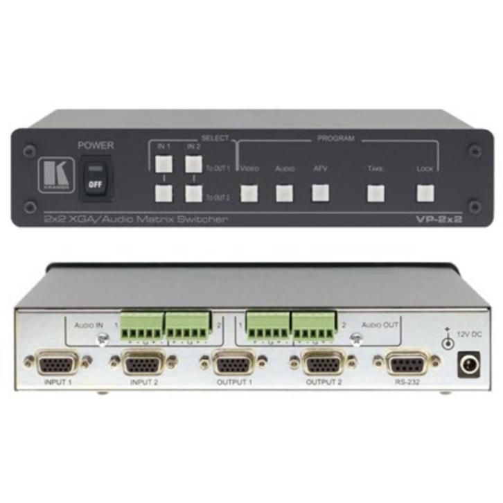 Kramer VP-2x2 2x2 Computer Graphics Video & Balanced Stereo, Computers en Software, Pc- en Netwerkkabels, Nieuw, Verzenden