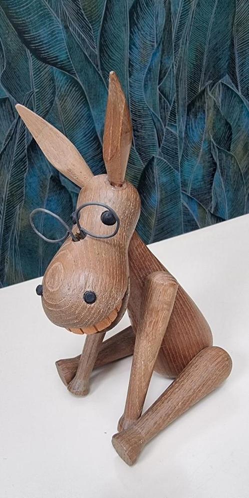 Originele vintage Zoo-line Japan donkey ezel met bril, Antiek en Kunst, Kunst | Designobjecten, Ophalen of Verzenden