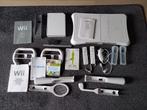 Mega Nintendo Wii set 1e versie, Spelcomputers en Games, Ophalen of Verzenden, Met 2 controllers, Met games