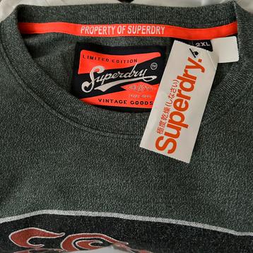 NIEUW Prachtig Superdry Super Dry shirt maat xxl groen AKTIE beschikbaar voor biedingen