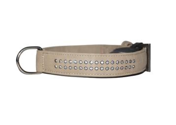 FLAMINGO Halsband Kaki Nekomtrek 36,5-43 cm B-Keus -55% OFF! beschikbaar voor biedingen