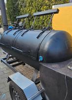 2 kleps smoker op trailer, Tuin en Terras, Houtskoolbarbecues, Ophalen, Gebruikt