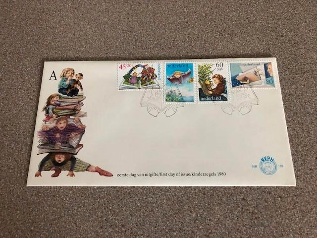 Eerstedagenvelop kinderpostzegels 1980 nr 189, onbeschreven, Postzegels en Munten, Postzegels | Eerstedagenveloppen, Onbeschreven