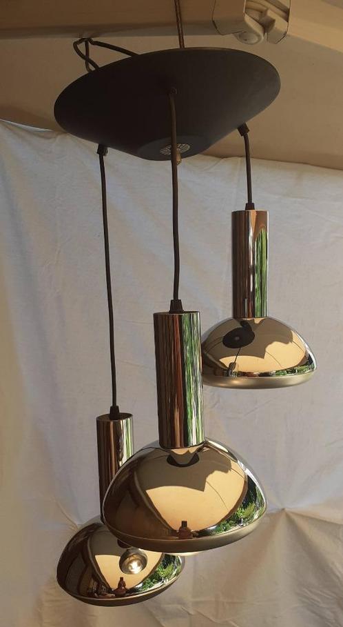Vintage Space Age Massive waterval plafondlamp, Huis en Inrichting, Lampen | Plafondlampen, Gebruikt, Kunststof, Metaal, Overige materialen