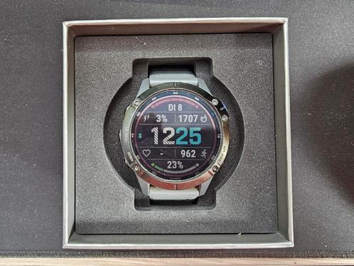 Garmin Fenix 6 Pro Solar, Sieraden, Tassen en Uiterlijk, Smartwatches, Zo goed als nieuw, Android, Grijs, Afstand, Calorieverbanding