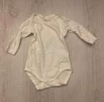 Witte romper met lange mouwen maat 50/56, Kinderen en Baby's, Babykleding | Maat 50, Ophalen of Verzenden, Gebruikt, Jongetje of Meisje