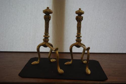 Haardbokken / Haardstel   (Antiek), Antiek en Kunst, Antiek | Koper en Brons, Verzenden
