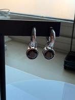 Ti Sento oorringen met oorbedels zwart, Verzenden, Zo goed als nieuw, Zwart, Zilver