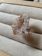 Agaat Edelsteen Ring verstelbaar - brass, Sieraden, Tassen en Uiterlijk, Ringen, Beige, Ophalen of Verzenden, Zo goed als nieuw