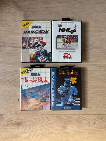 Sega Mega Drive Games - Hang-On, NHL '96, Thunder Blade, Cla beschikbaar voor biedingen