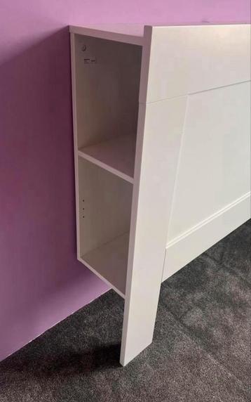 İKEA BRIMNES wit hoofdeinde - 160 cm met Opbergruimte - afbeelding 6