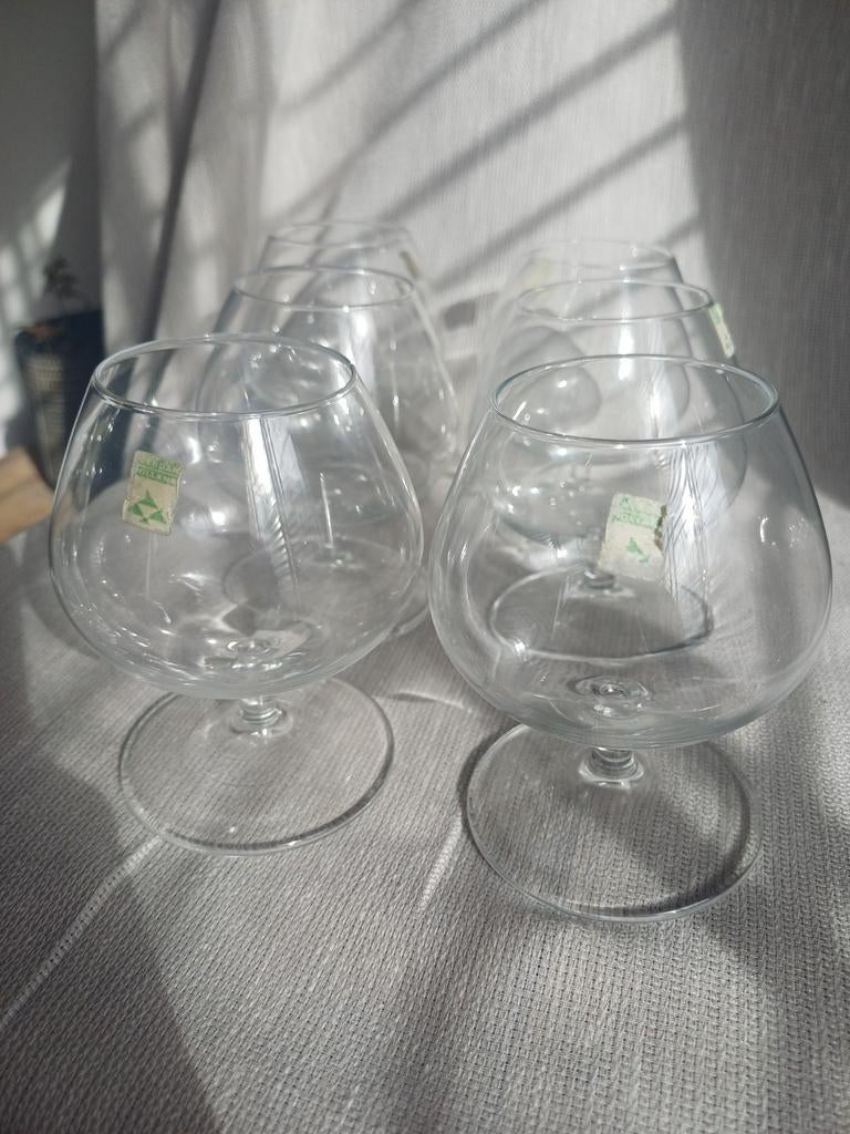 Cristal d’Arques France glazen – Frans kristal met originele, Verzamelen, Glas en Borrelglaasjes, Ophalen of Verzenden, Zo goed als nieuw