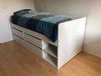 IKEA wit bed en buro te koop, Huis en Inrichting, Ophalen, 90 cm, Eenpersoons, Wit