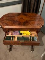 Victoriaanse Speeltafel (Backgammon, schaken en naaitafel), Antiek en Kunst, Ophalen