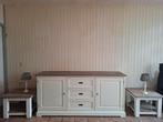 Landelijke dressoir kast met tafeltjes, Ophalen, 150 tot 200 cm, 25 tot 50 cm, Met deur(en)
