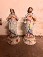 Porselein Jezus en Maria kerkbeeld, Antiek en Kunst, Antiek | Religie, Ophalen of Verzenden