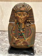 Egyptisch farao Toetanchamon beeld Handgeschilderd, Antiek en Kunst, Ophalen of Verzenden