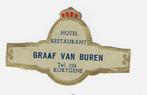 abonnee 368  hotel graaf van buren  kortgene, Verzenden, Sigarenbandjes