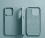 Luxe siliconen magnetisch iPhone 14 Pro Max hoes case blauw, Verzenden, Nieuw, IPhone 14 Pro Max, Hoesje of Tasje