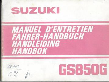 Suzuki GS850 G handleiding manual (3831z) beschikbaar voor biedingen
