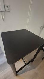 IKEA Bartafel + 2 Barkrukken - Mat Zwart, Huis en Inrichting, Tafels | Eettafels, Ophalen of Verzenden, Rechthoekig, 100 tot 150 cm