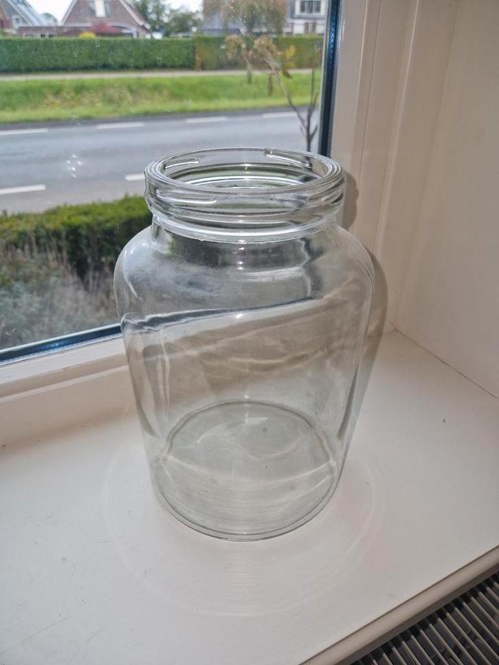 Glazen Pot - Ideaal voor Opslag!, Huis en Inrichting, Woonaccessoires | Vazen, Gebruikt, Overige kleuren, Minder dan 50 cm, Glas