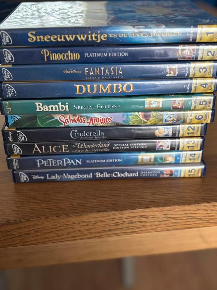 Disney films/klassiekers genummerd, Cd's en Dvd's, Dvd's | Tekenfilms en Animatie, Zo goed als nieuw, Amerikaans, Tekenfilm, Alle leeftijden